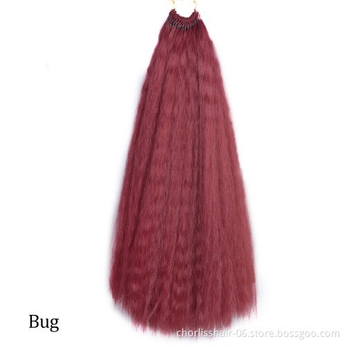 Wholesale Cheap Price 20 Inch Afro Kinky Curly Braids Hair Wavy Bulk Synthetic Crochet Braiding Hair Extensions For Women